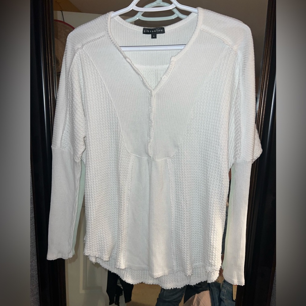 Gibsonlook waffle knit top from Nordstrom. Size small. Worn a couple times.